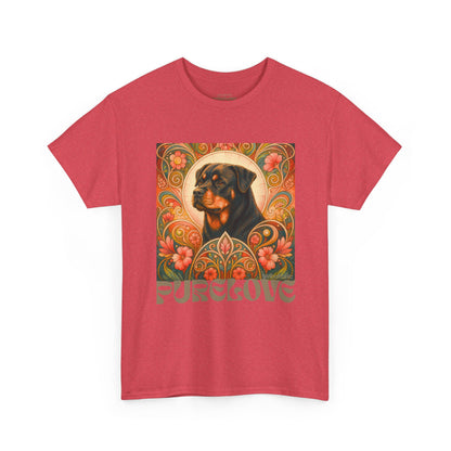 Rottweiler Buddha Vintage Graphic T-Shirt – Unisex Cotton Tee for Dog Lovers