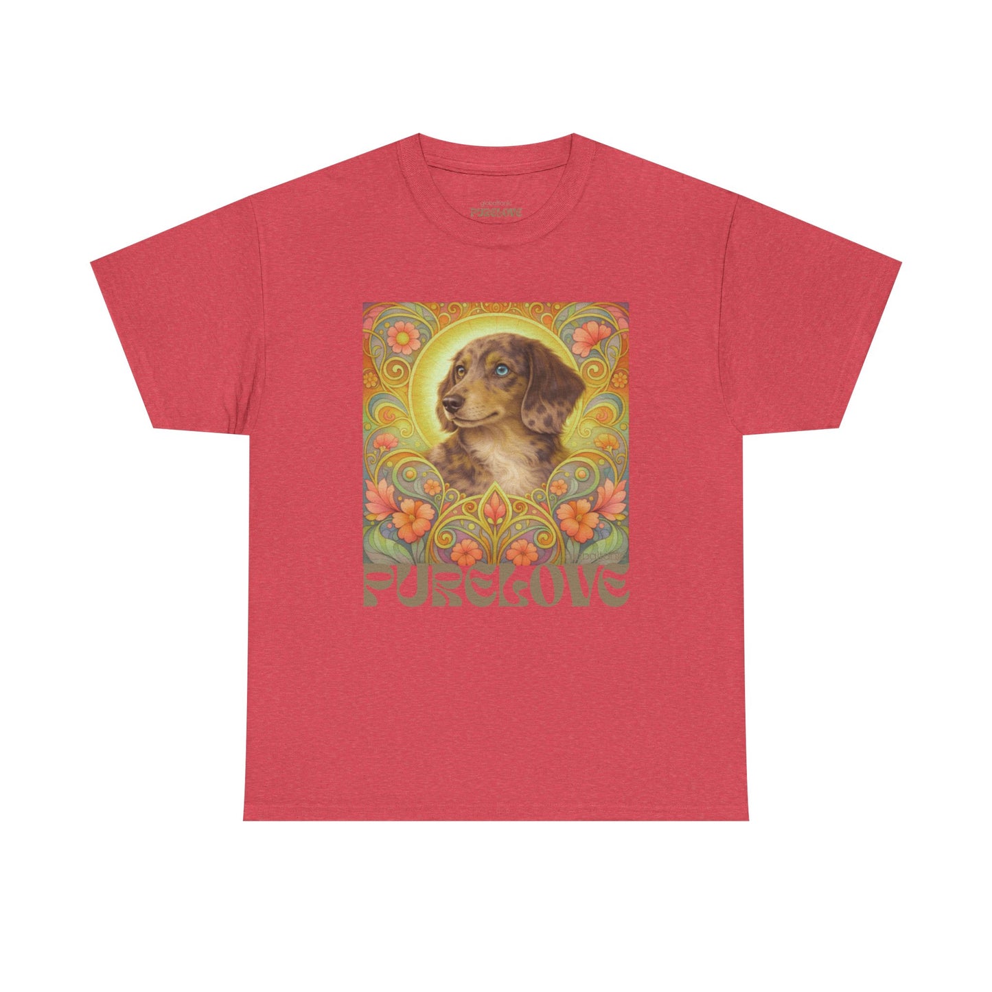 Dachshund Merle Wirehaired Vintage Unisex Cotton Tee for Dog Lovers