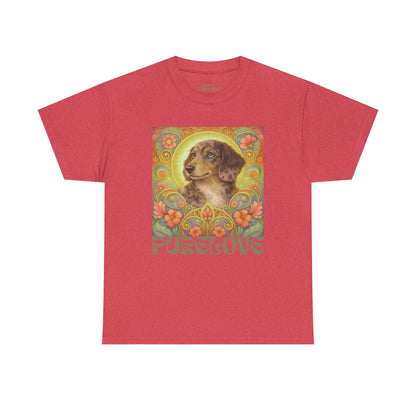 Dachshund Merle Wirehaired Vintage Unisex Cotton Tee for Dog Lovers
