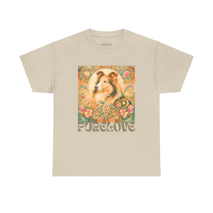 Collie Vintage Graphic T-shirt - Unisex Cotton Tee for Dog Lovers