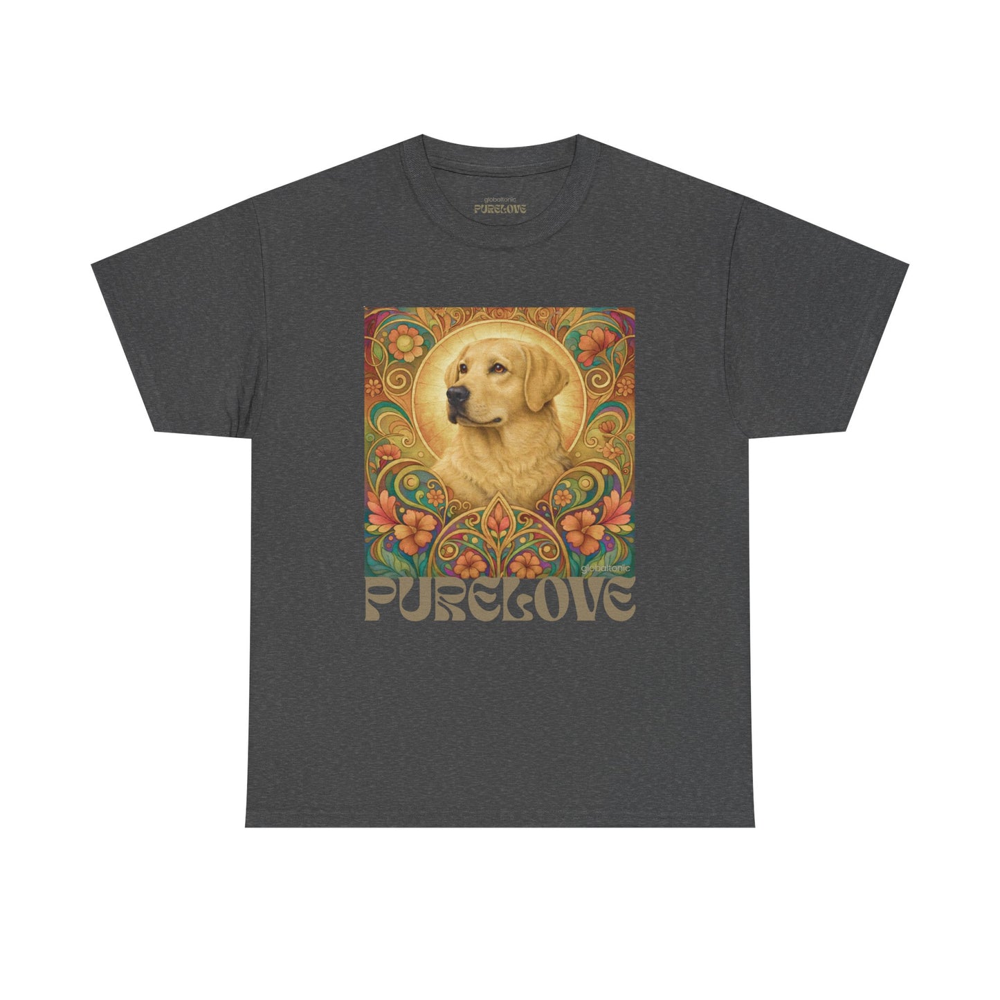 Golden Labrador Vintage Graphic T-shirt - Unisex Cotton Tee for Dog Lovers