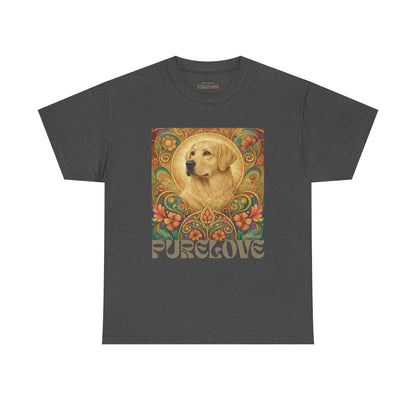 Golden Labrador Vintage Graphic T-shirt - Unisex Cotton Tee for Dog Lovers