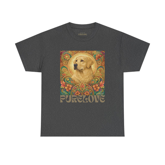 Golden Labrador Vintage Graphic T-shirt - Unisex Cotton Tee for Dog Lovers