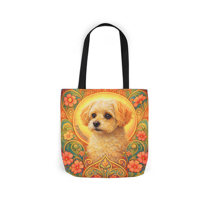 Foxypoo (Foodle) All-Over Print Canvas Tote Bag – Colourful Artistic Dog Lover Gift