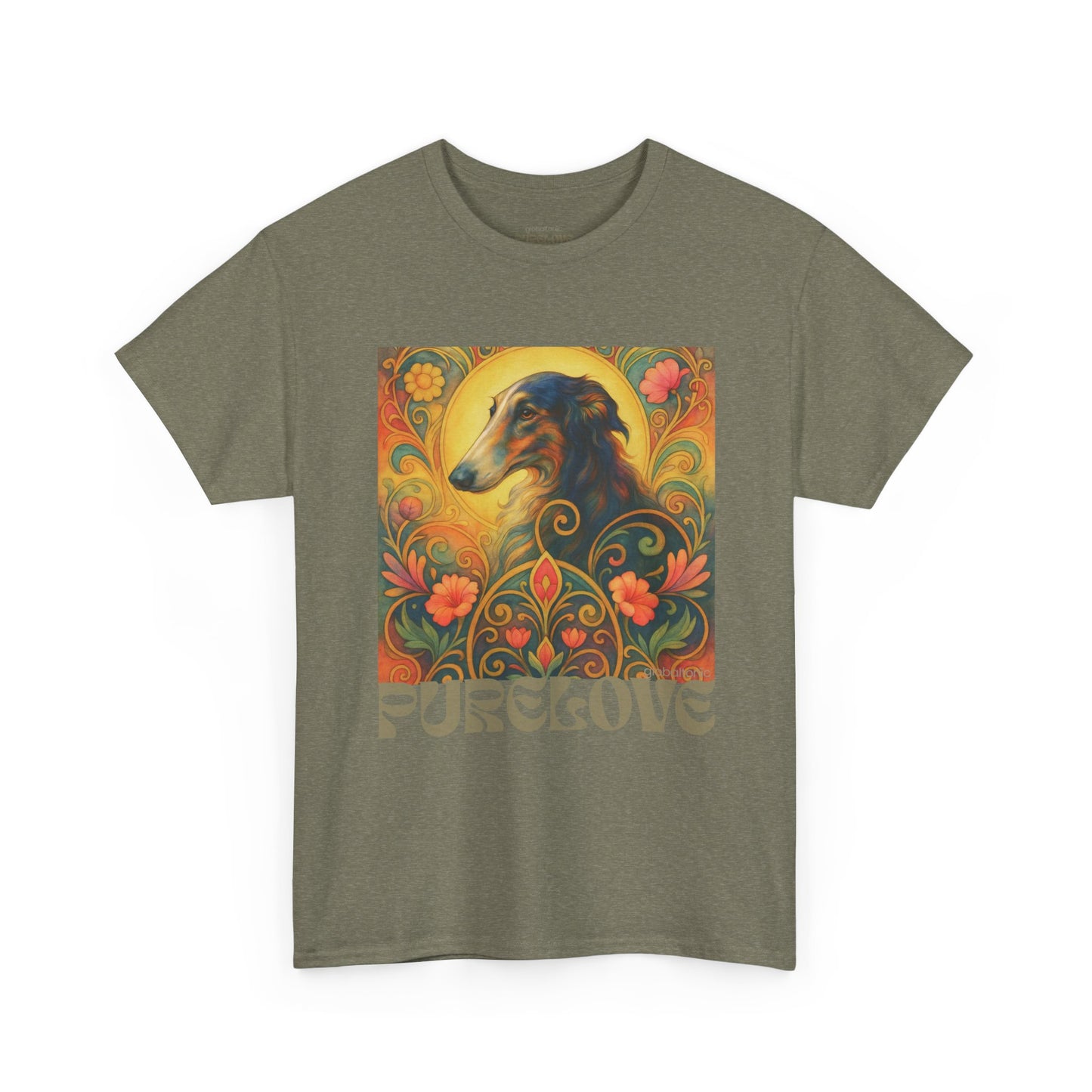 Borzoi Vintage Graphic T-Shirt – Unisex Cotton Tee for Dog Lovers
