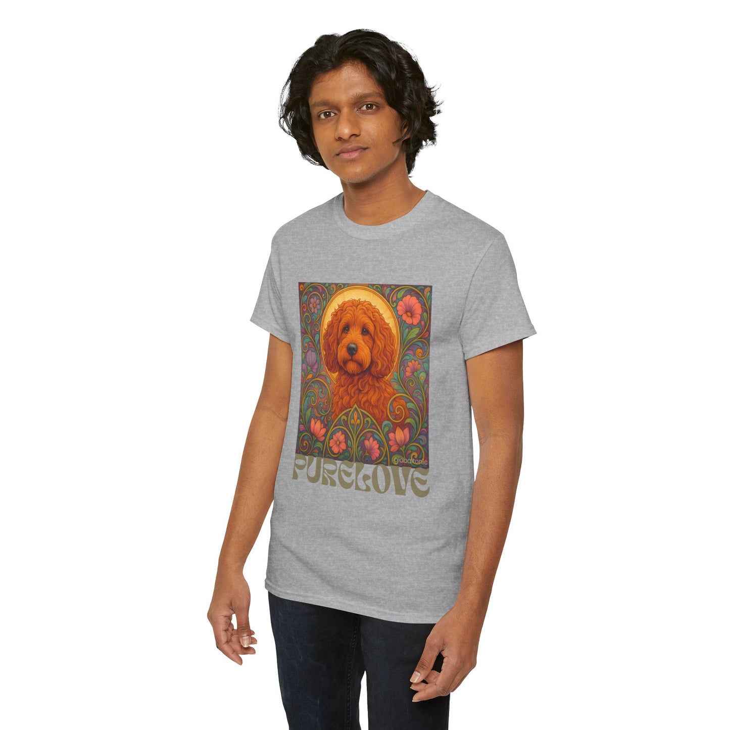 Red Cockapoo (Spoodle) Vintage Graphic T-Shirt – Unisex Cotton Tee for Dog Lovers