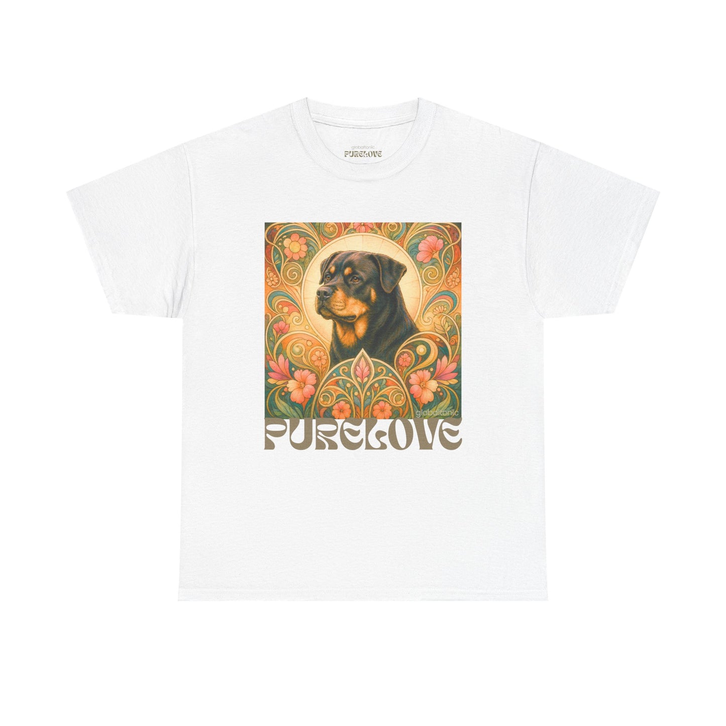 Rottweiler Buddha Vintage Graphic T-Shirt – Unisex Cotton Tee for Dog Lovers