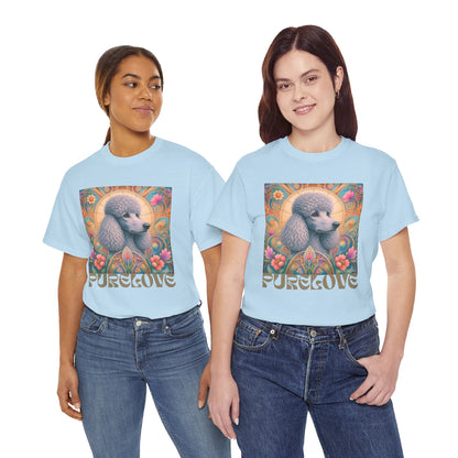 Poodle Grey Vintage Graphic T-Shirt – Unisex Cotton Tee for Dog Lovers