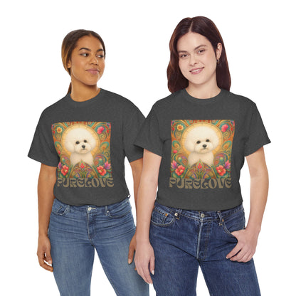 Bichon Frise Vintage Graphic T-Shirt – Unisex Cotton Tee for Dog Lovers