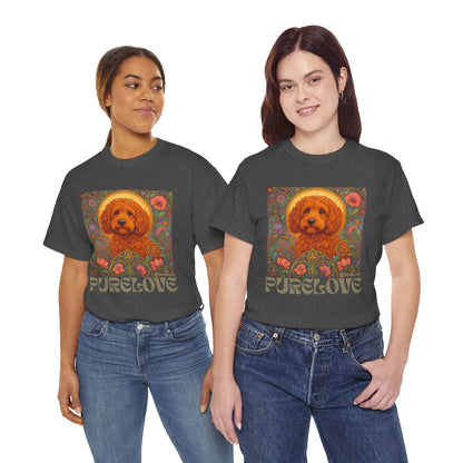 Red Cockapoo (Spoodle) Vintage Graphic T-Shirt – Unisex Cotton Tee for Dog Lovers