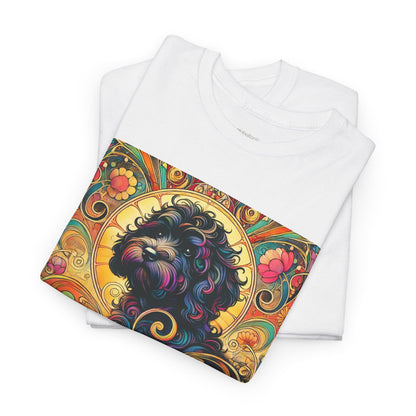 Black Cavapoo (Cavoodle) Vintage Graphic T-Shirt – Unisex Cotton Tee for Dog Lovers