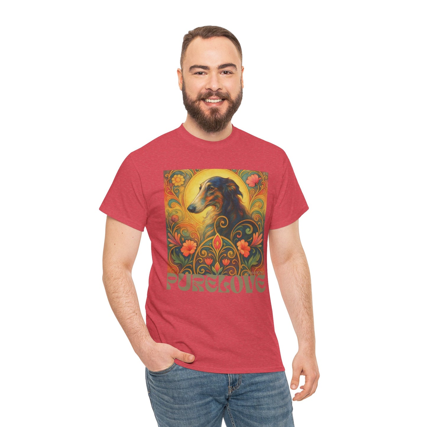 Borzoi Vintage Graphic T-Shirt – Unisex Cotton Tee for Dog Lovers