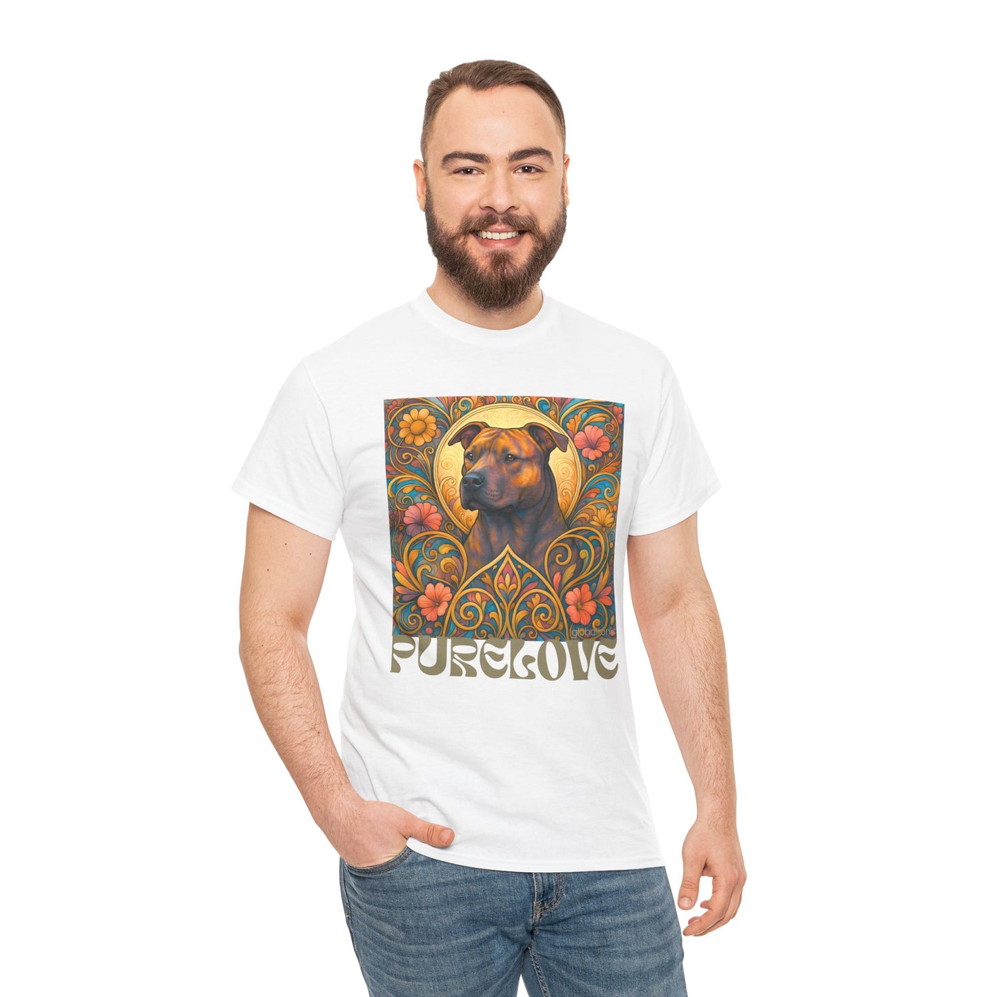 Staffy (Staffordshire) Bull Terrier Vintage Graphic T-Shirt – Unisex Cotton Tee for Dog Lovers