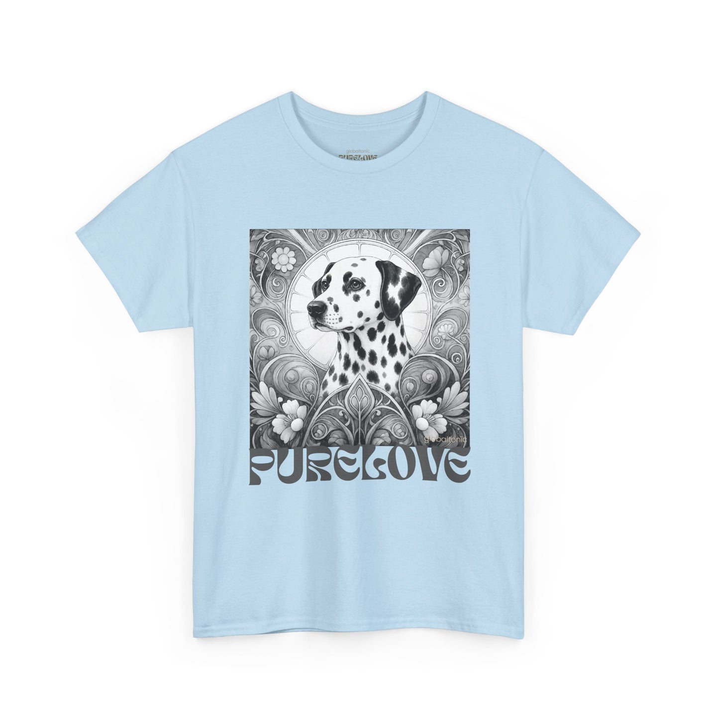 Dalmatian Vintage Unisex Cotton Tee for Dog Lovers (Black & White)