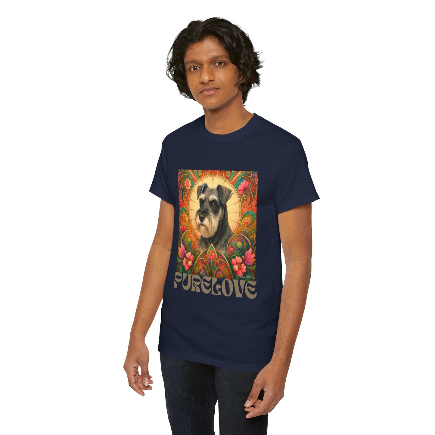 Schnauzer Vintage Graphic T-Shirt – Unisex Cotton Tee for Dog Lovers