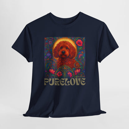 Red Cockapoo (Spoodle) Vintage Graphic T-Shirt – Unisex Cotton Tee for Dog Lovers