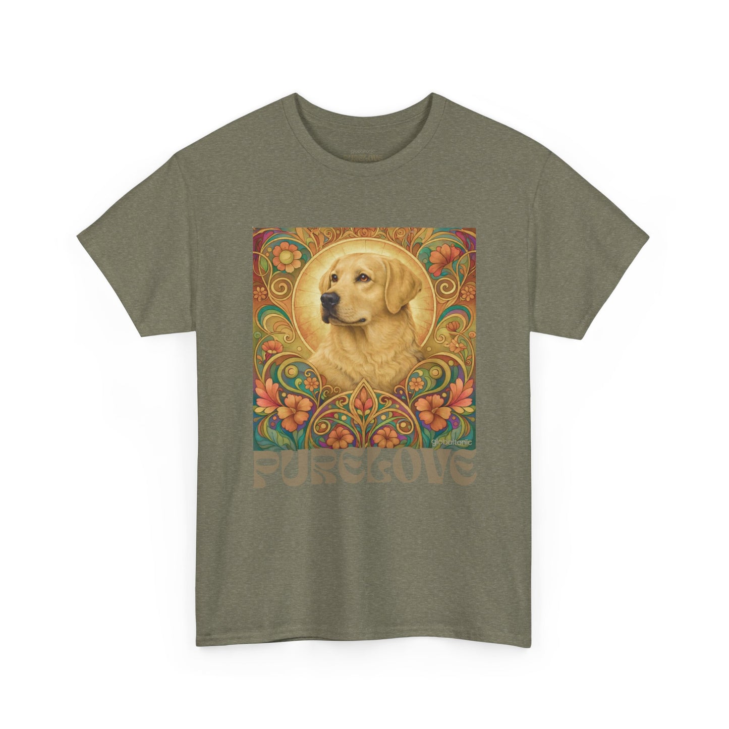 Golden Labrador Vintage Graphic T-shirt - Unisex Cotton Tee for Dog Lovers