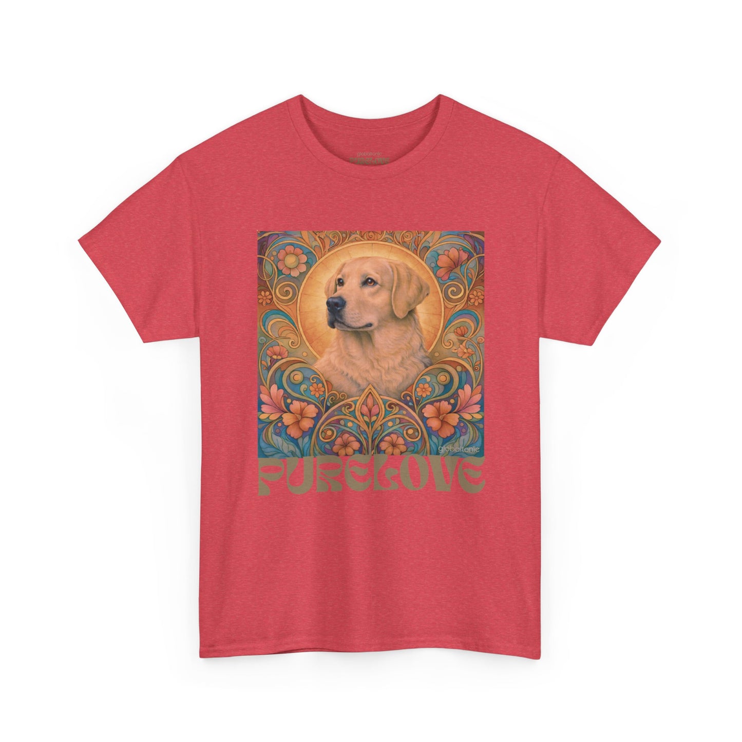 Golden Labrador Vintage Graphic T-shirt - Unisex Cotton Tee for Dog Lovers