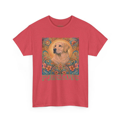 Golden Labrador Vintage Graphic T-shirt - Unisex Cotton Tee for Dog Lovers