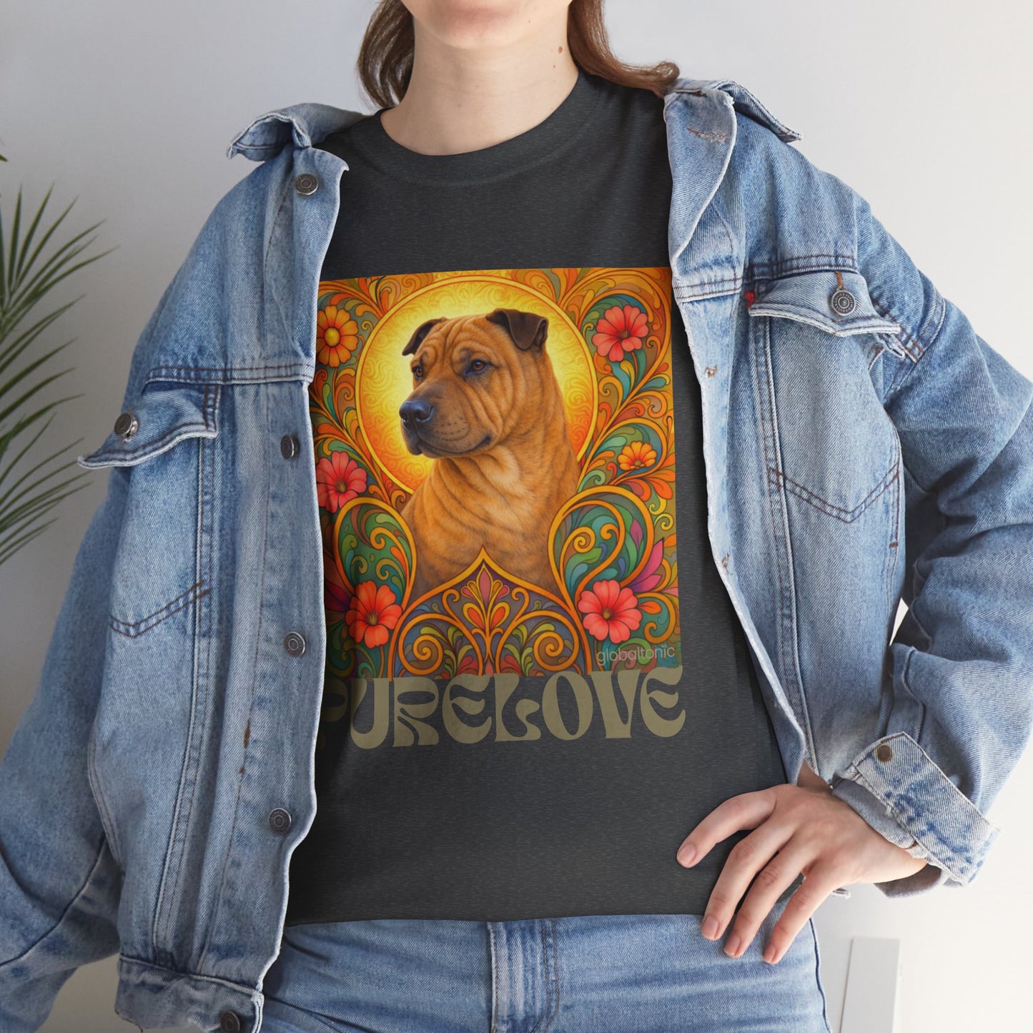 Shar Pei Vintage Graphic T-Shirt – Unisex Cotton Tee for Dog Lovers