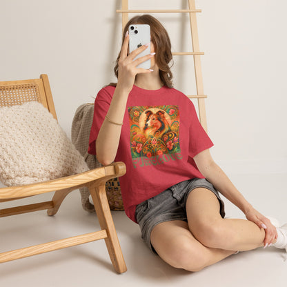 Collie Vintage Graphic T-shirt - Unisex Cotton Tee for Dog Lovers