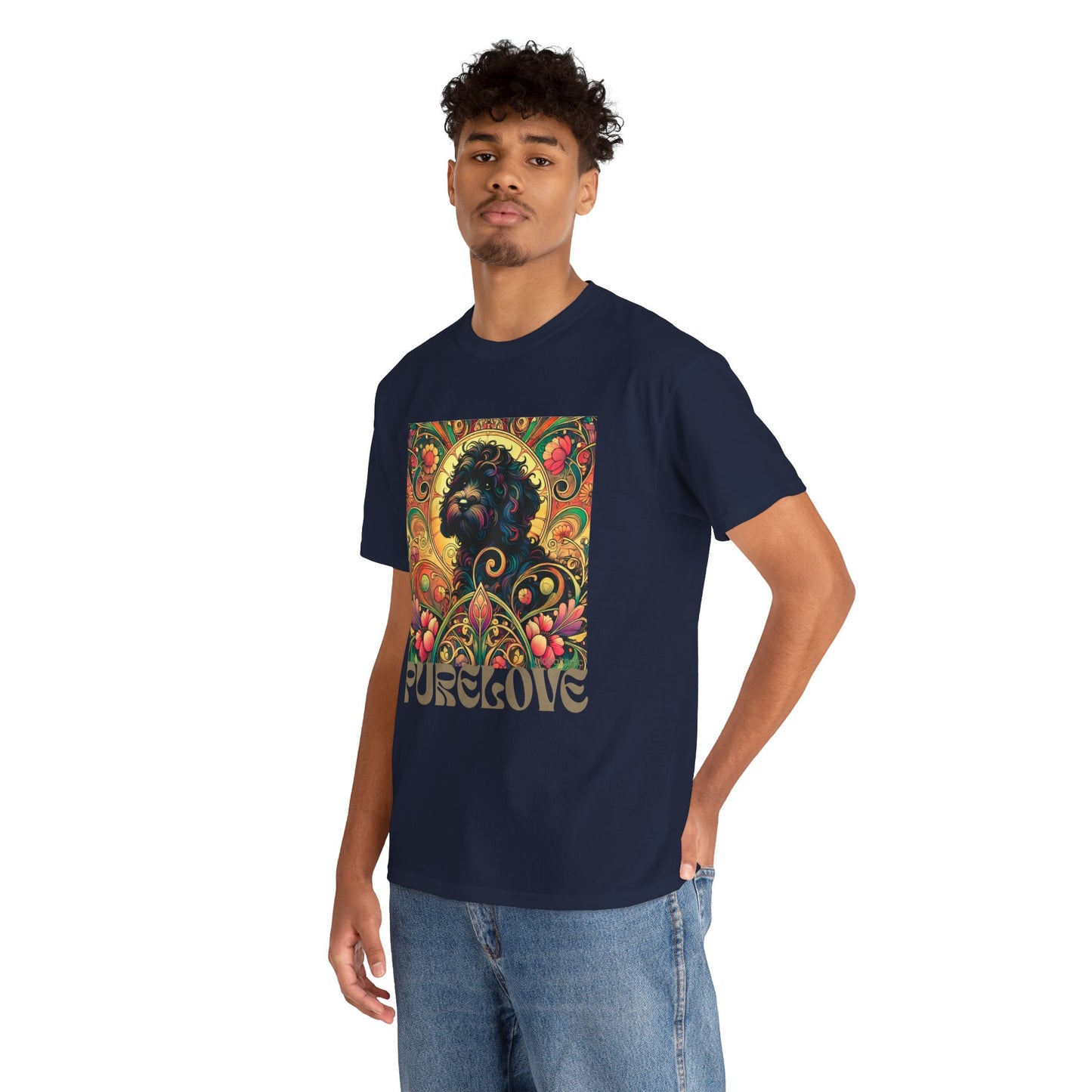 Black Cavapoo (Cavoodle) Vintage Graphic T-Shirt – Unisex Cotton Tee for Dog Lovers