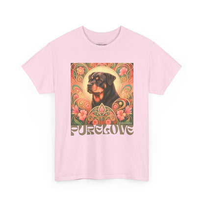 Rottweiler Buddha Vintage Graphic T-Shirt – Unisex Cotton Tee for Dog Lovers