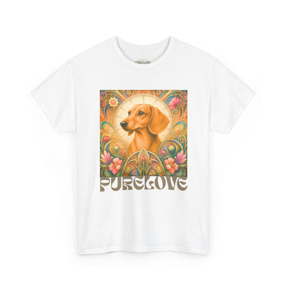 Dachshund Tan Vintage Graphic T-Shirt – Unisex Cotton Tee for Dog Lovers