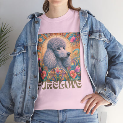 Poodle Grey Vintage Graphic T-Shirt – Unisex Cotton Tee for Dog Lovers
