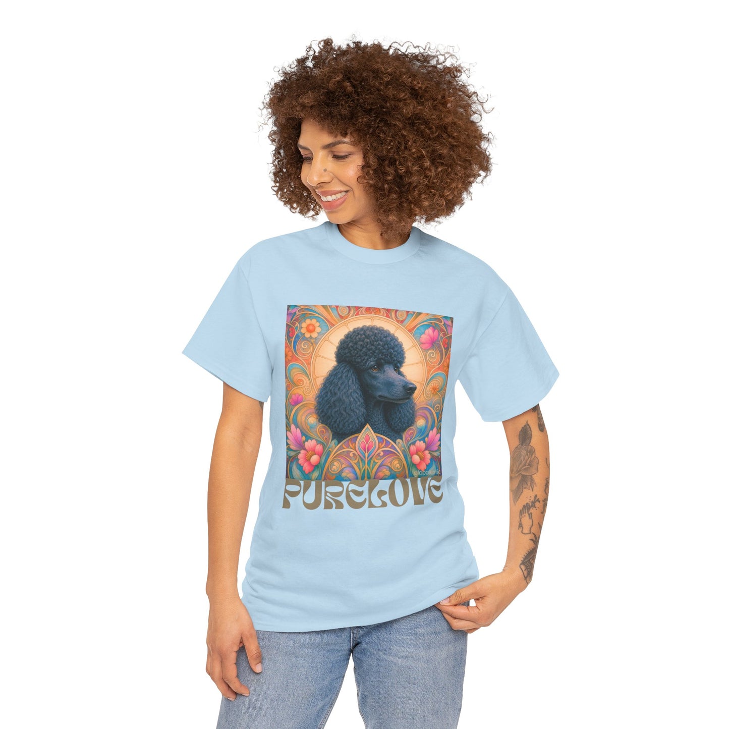 Poodle Black Vintage Graphic T-Shirt – Unisex Cotton Tee for Dog Lovers