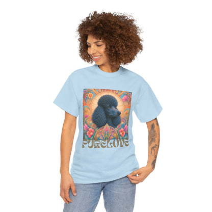 Poodle Black Vintage Graphic T-Shirt – Unisex Cotton Tee for Dog Lovers