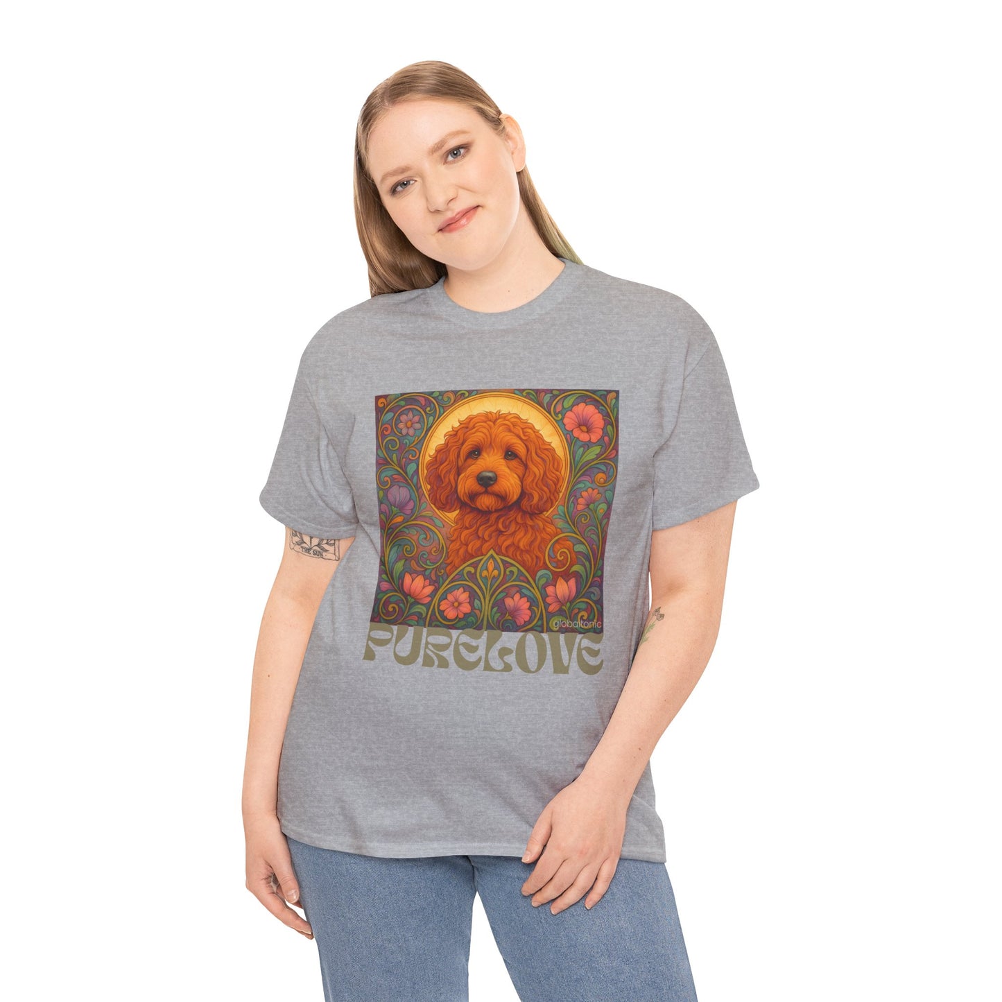 Red Cockapoo (Spoodle) Vintage Graphic T-Shirt – Unisex Cotton Tee for Dog Lovers