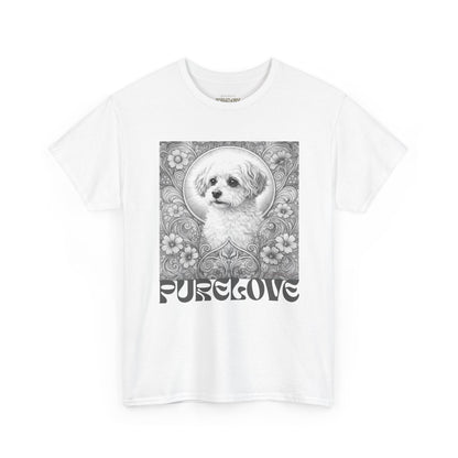 Foxypoo (Foodle) Vintage Graphic T-Shirt – Unisex Cotton Tee for Dog Lovers (Black & White)