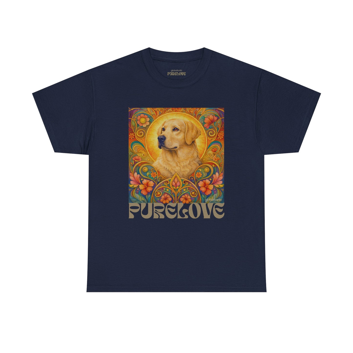 Golden Labrador Vintage Graphic T-shirt - Unisex Cotton Tee for Dog Lovers