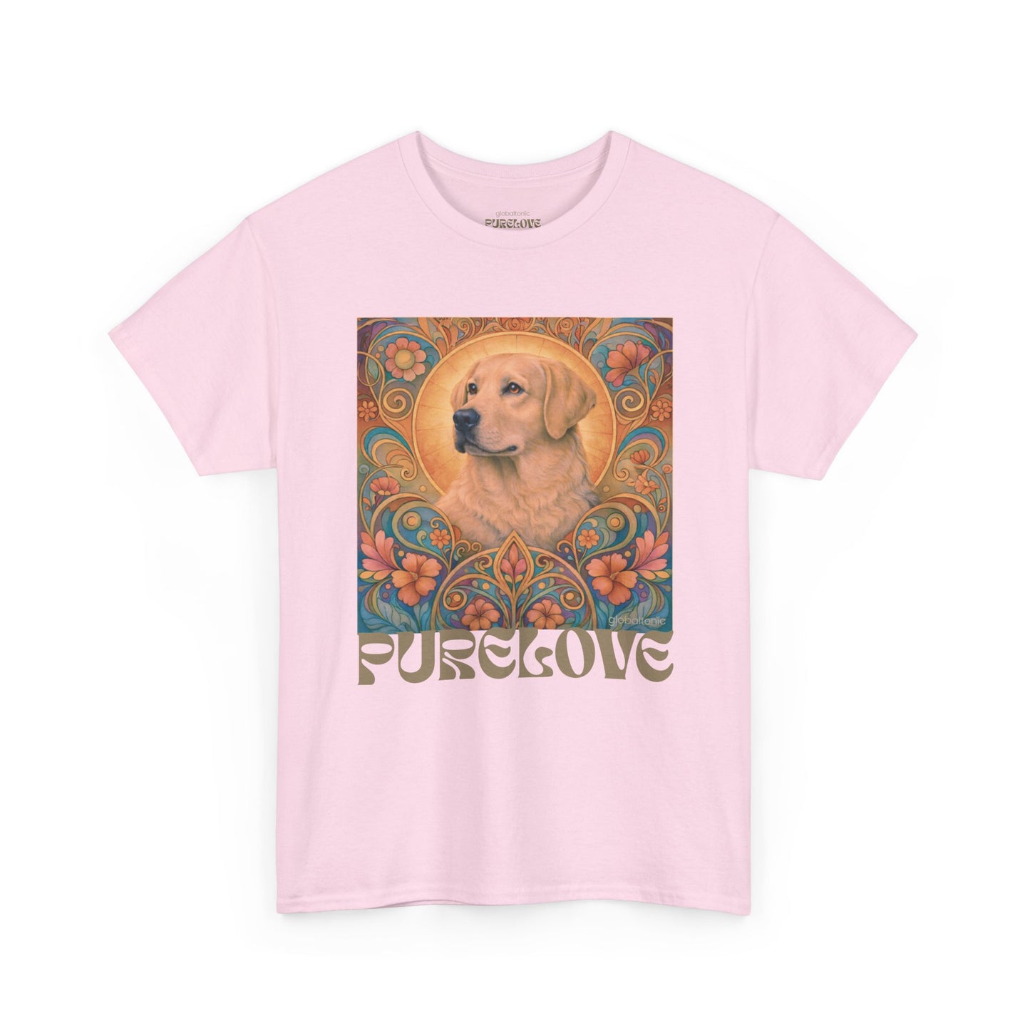 Golden Labrador Vintage Graphic T-shirt - Unisex Cotton Tee for Dog Lovers