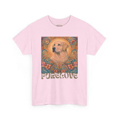 Golden Labrador Vintage Graphic T-shirt - Unisex Cotton Tee for Dog Lovers