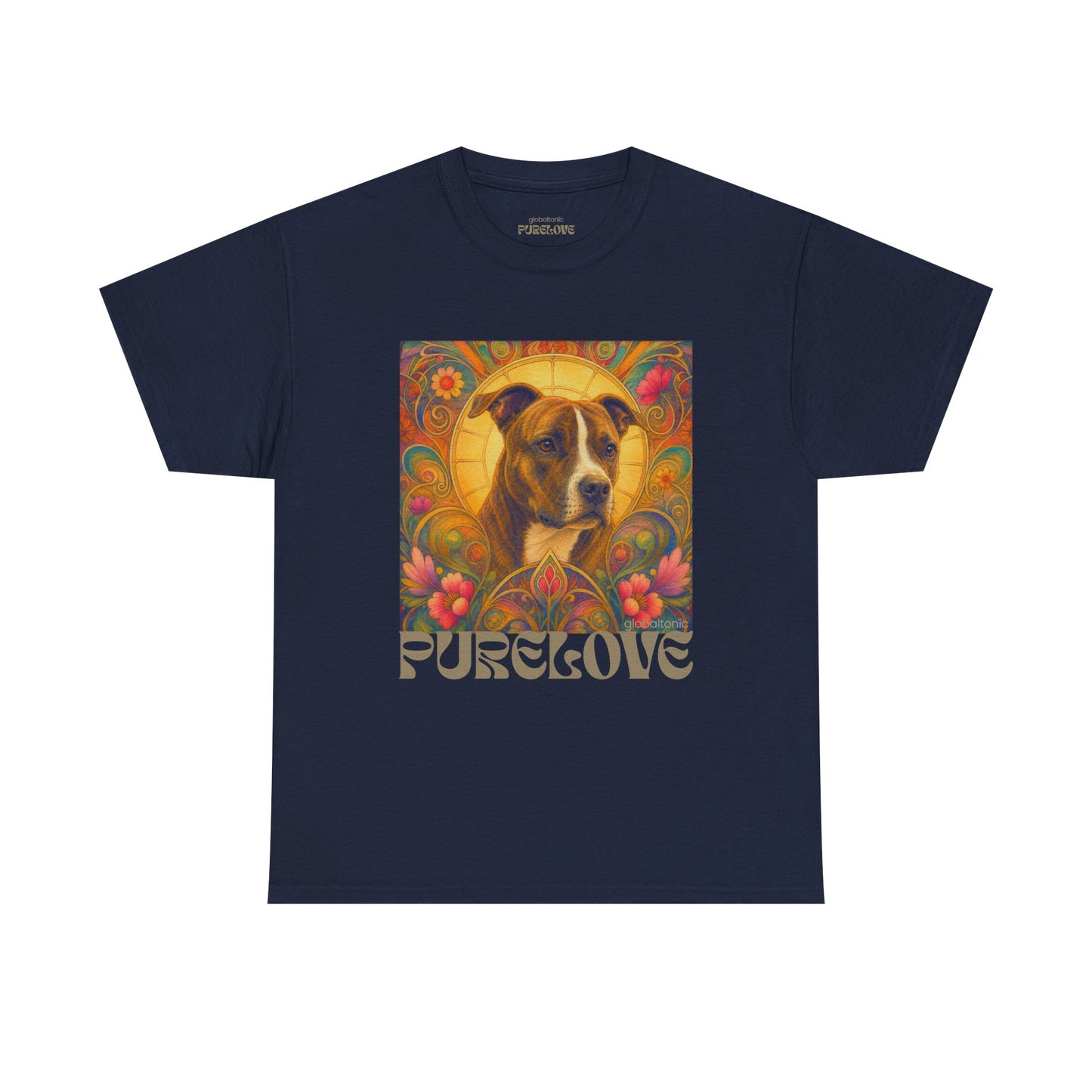 Staffy (Coco) Bull Terrier Vintage Unisex Cotton Tee for Dog Lovers