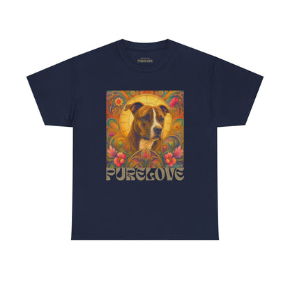 Staffy (Coco) Bull Terrier Vintage Unisex Cotton Tee for Dog Lovers