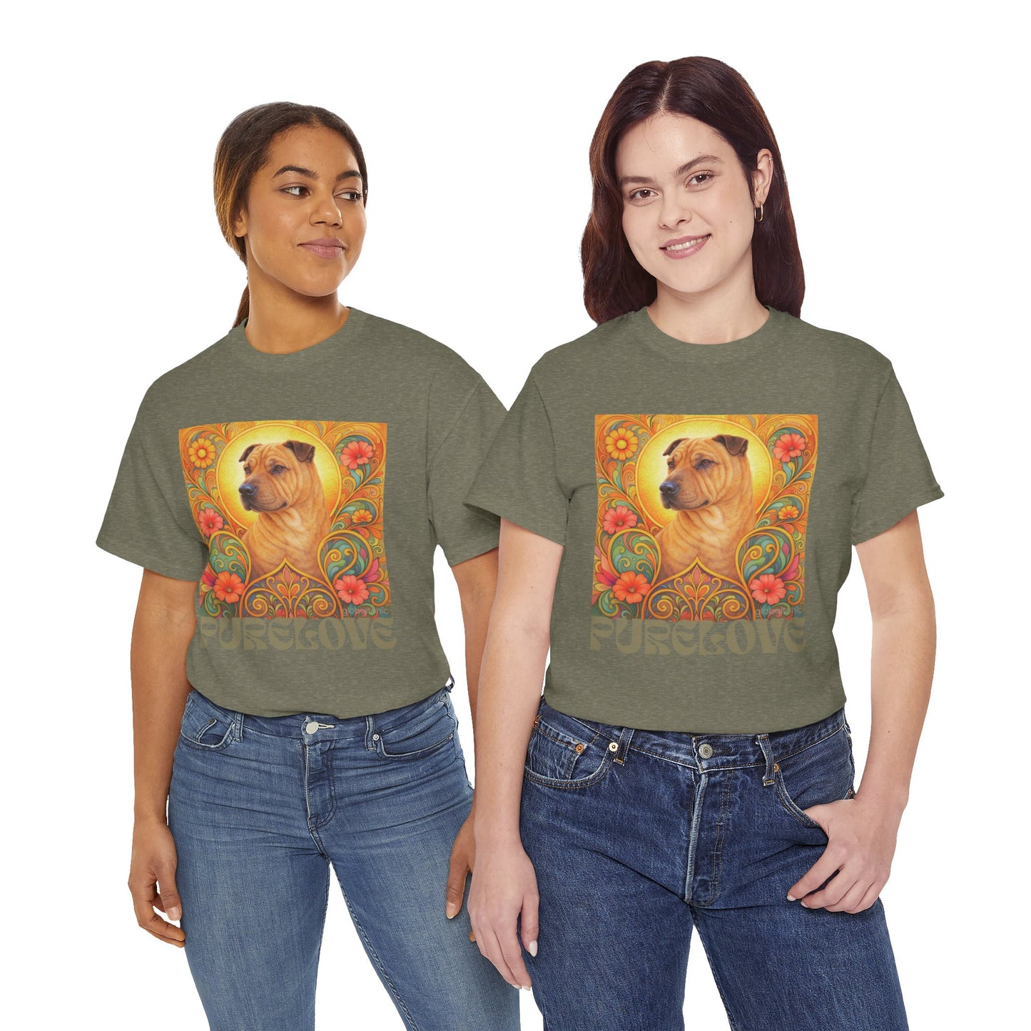 Shar Pei Vintage Graphic T-Shirt – Unisex Cotton Tee for Dog Lovers