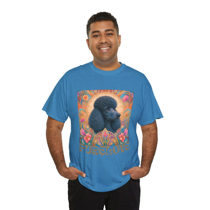 Poodle Black Vintage Graphic T-Shirt – Unisex Cotton Tee for Dog Lovers