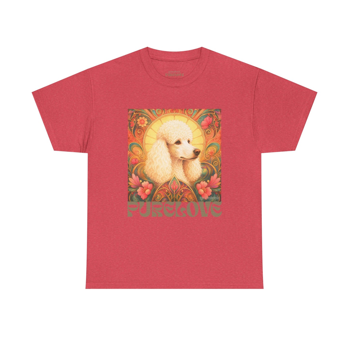 White Poodle Vintage Graphic T-Shirt – Unisex Cotton Tee for Dog Lovers