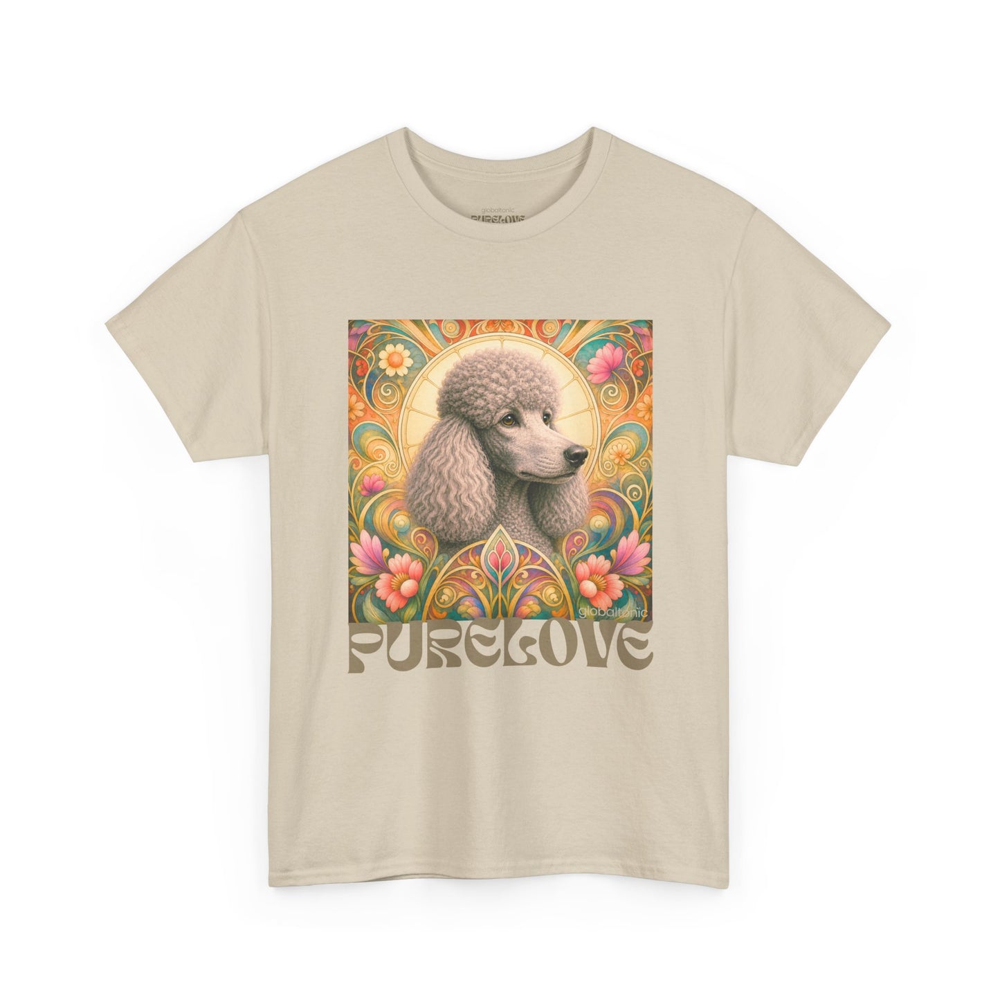 Poodle Grey Vintage Graphic T-Shirt – Unisex Cotton Tee for Dog Lovers