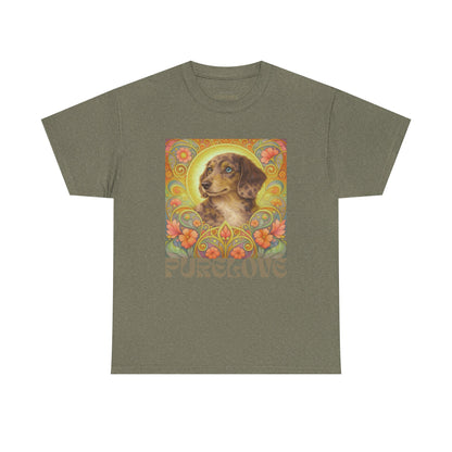 Dachshund Merle Wirehaired Vintage Unisex Cotton Tee for Dog Lovers