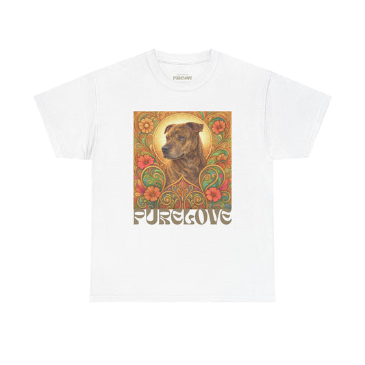 Staffy Brown Brindle Vintage Graphic T-Shirt – Unisex Cotton Tee for Dog Lovers