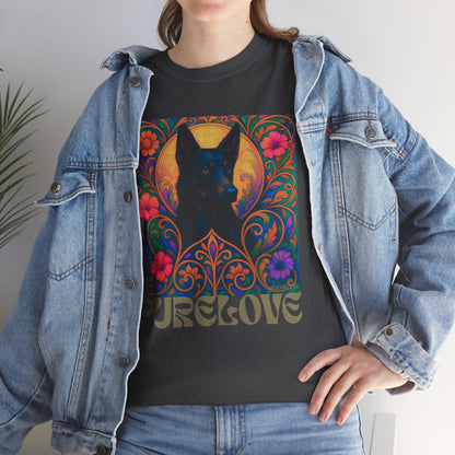 Black Kelpie Vintage Graphic T-Shirt – Unisex Cotton Tee for Dog Lovers