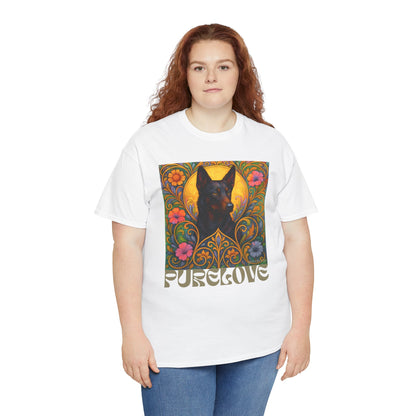 Black Kelpie Vintage Graphic T-Shirt – Unisex Cotton Tee for Dog Lovers