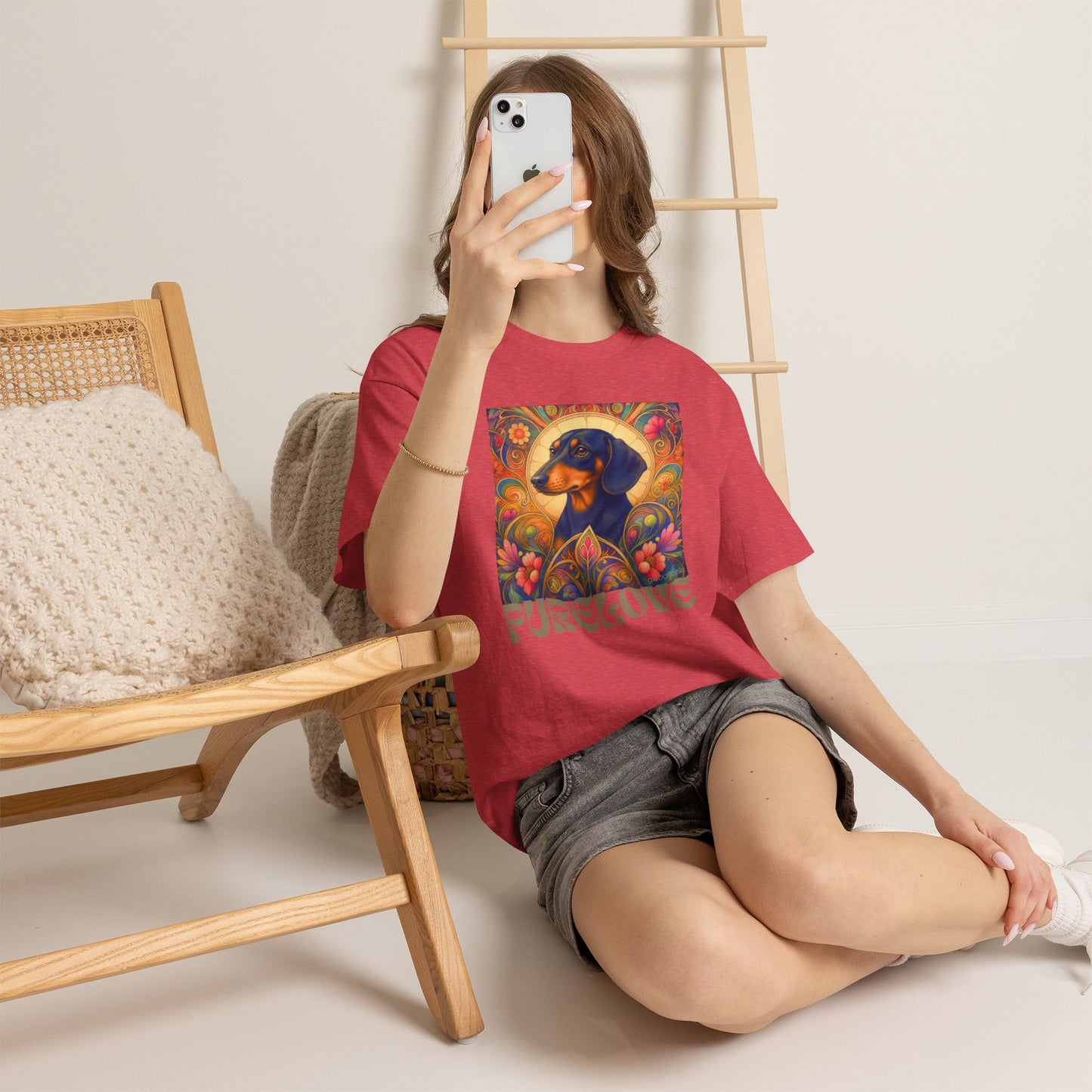 Dachshund Black Tan Vintage Graphic T-Shirt – Unisex Cotton Tee for Dog Lovers