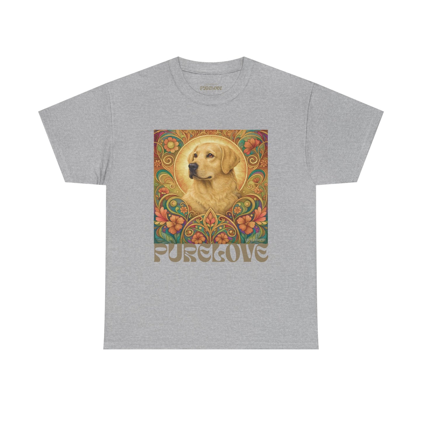 Golden Labrador Vintage Graphic T-shirt - Unisex Cotton Tee for Dog Lovers