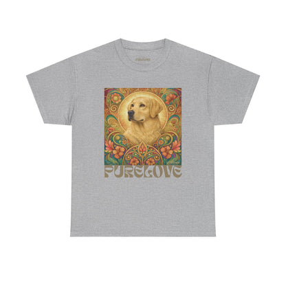 Golden Labrador Vintage Graphic T-shirt - Unisex Cotton Tee for Dog Lovers