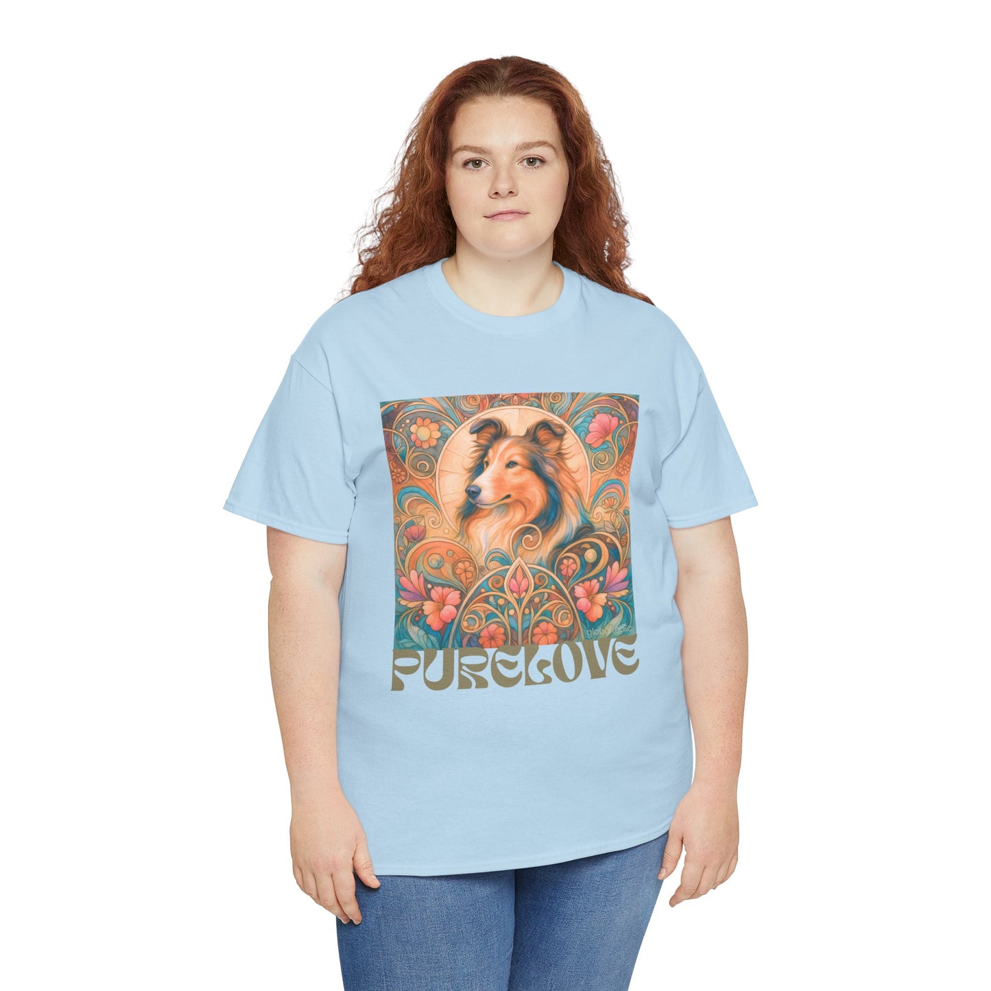 Collie Vintage Graphic T-shirt - Unisex Cotton Tee for Dog Lovers